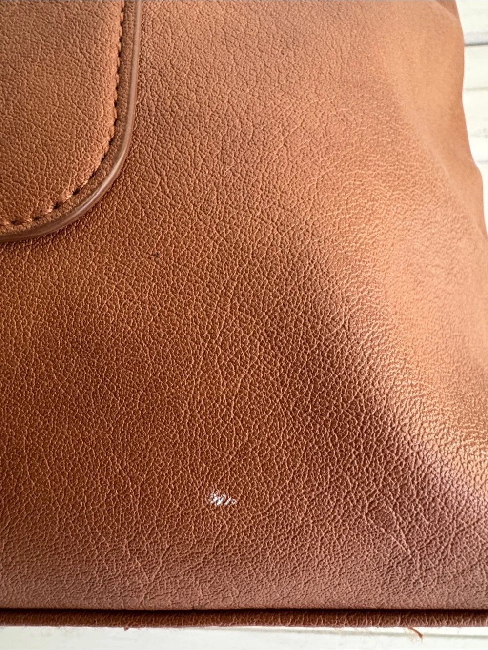 Universal Thread Brown Faux-Leather Everyday Tote